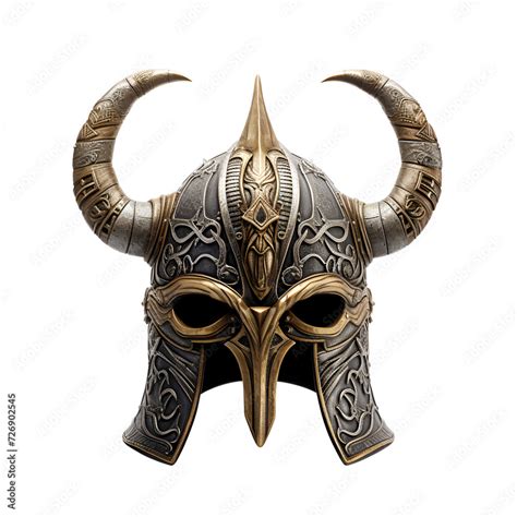 Artistic Style Viking Warrior Helmet Ancient War Helmet No Background ...