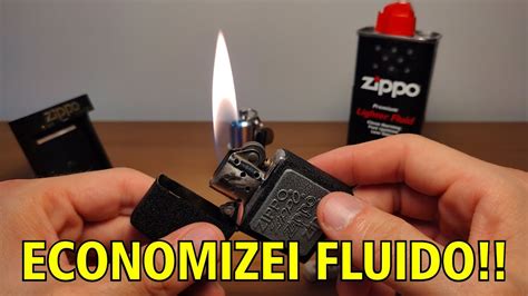 Como Economizar Fluido No Isqueiro Zippo Youtube