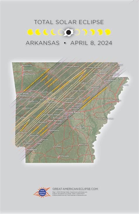 Total Solar Eclipse 2024 Path Map Arkansas Ardyce Lindsay