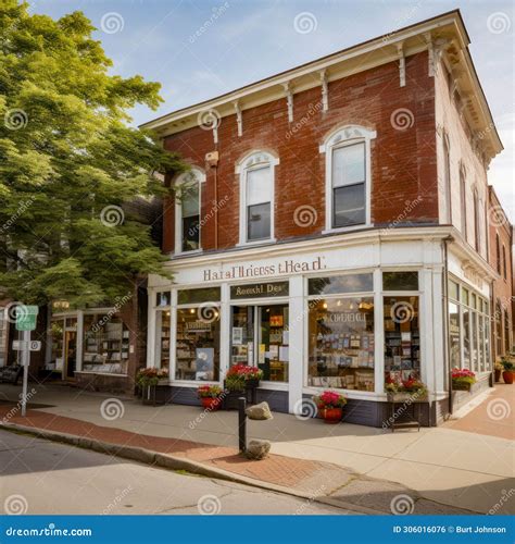 Lifestyle Photo Exterior of Historic Bookstore Stock Photo - Image of