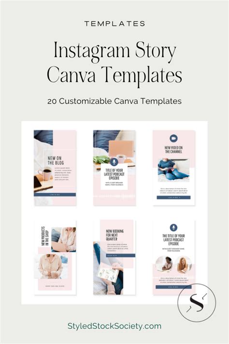 20 Instagram Story Canva Templates Styled Stock Society