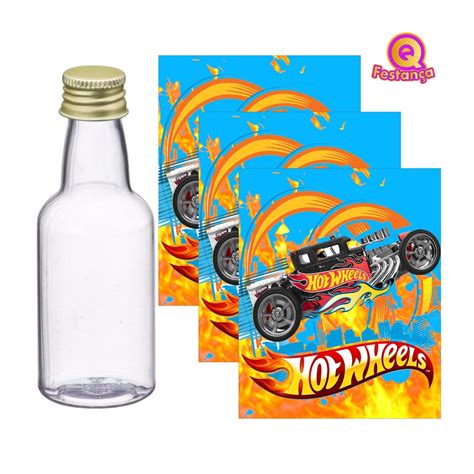 Adesivos Para Garrafinha Ml Hot Wheels Pronto Para Ser Aplicado Carrinhos Carrinhos