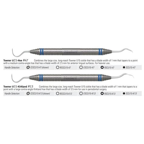 DE Scaler Anterior Sickle Spoon 1 Standard Handle