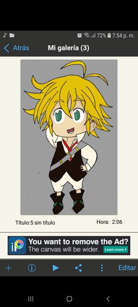 Dibujo De Meliodas A Digital Forma Chibi Nanatsu No Taizai Amino Amino