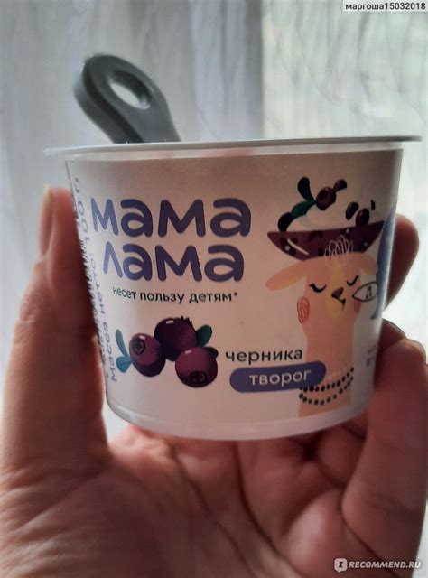 Творог детский Мама Лама С черникой - «Очень вкуснй как мороженое🍦 ...