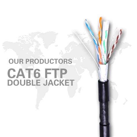 Lan Cable Cat Outdoor Ftp Cable Double Jacket Pvc Pe Lan Cable