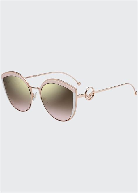 Fendi Cat Eye Metal Gradient Sunglasses Bergdorf Goodman