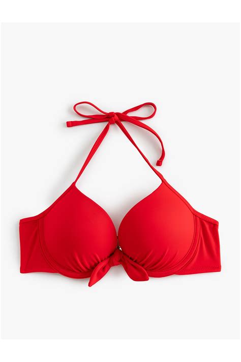 Koton Push Up Bikini Üstü Dolgulu Balenli Boyundan Bağlamalı Fiyatı Yorumları