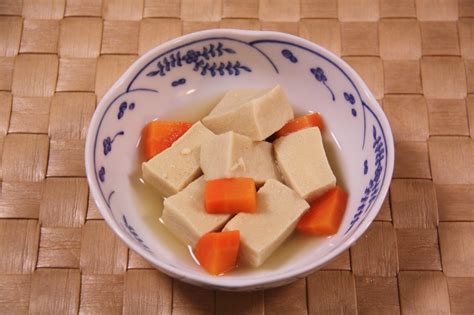 高野豆腐の含め煮・熱湯で戻す（こうやどうふのふくめに・ねっとうでもどす） きっちんさんの簡単料理！！