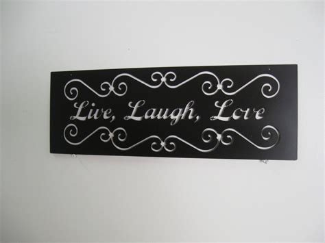 Live Laugh Love Metal Art Wall Decoration Metal Sign Etsy