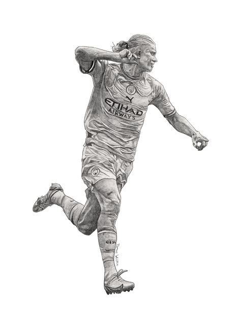 Erling Haaland Manchester City Print A5/A4/A3 - Etsy