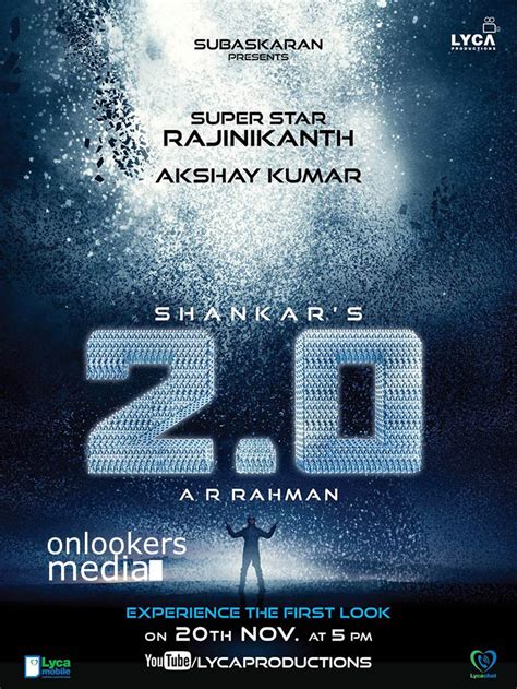 20 First Look Poster Enthiran 2 Rajinikanth Akshay Kumar Onlookersmedia