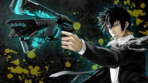 800x600 Resolution Man Holding Gun Illustration Psycho Pass Shinya