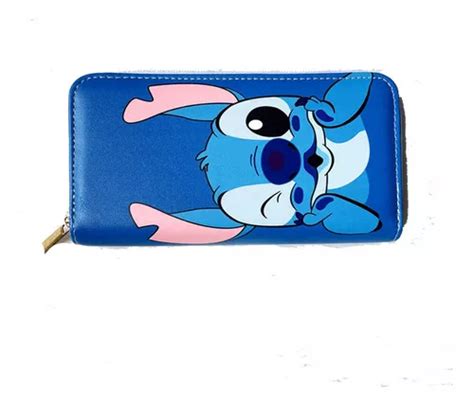 Cartera Larga Lilo Stitch De Dibujos Animados De Piel Sint Meses