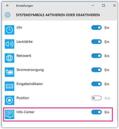 Windows Info Center Und Benachrichtigungen Deaktivieren Oder