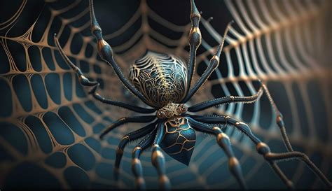 Spooky spider web spins mystery for Halloween generated by AI 25120184 ...