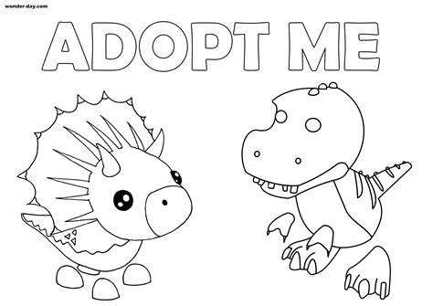 Adopt Me Pets Coloring Pages Printable