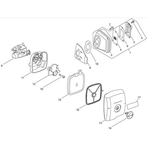 Muffler For ECHO CS 360TES Chainsaw L S Engineers