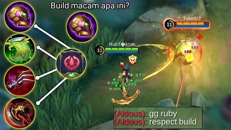 Lifesteal Ruby Buat Aldous Menyerah Build Terbaik Ruby Mobile Legends