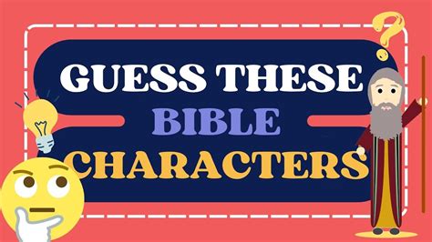 Fun Bible Quiz Ii Guess The Bible Characters Quiz Game Youtube