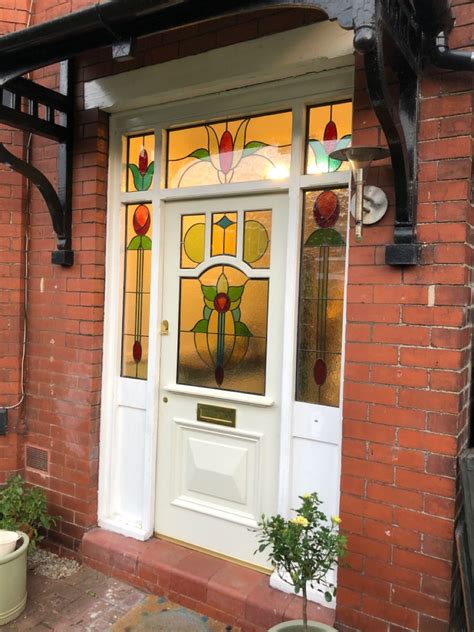 Heres Another Bespoke Hardwood Victorianedwardian Stained Glass Door