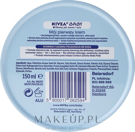 Nivea Baby My First Cream Krem Dla Dzieci M J Pierwszy Krem Makeup Pl