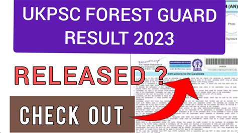 UKPSC Forest Guard Result 2023 How To Check UKPSC Forest Guard 2023