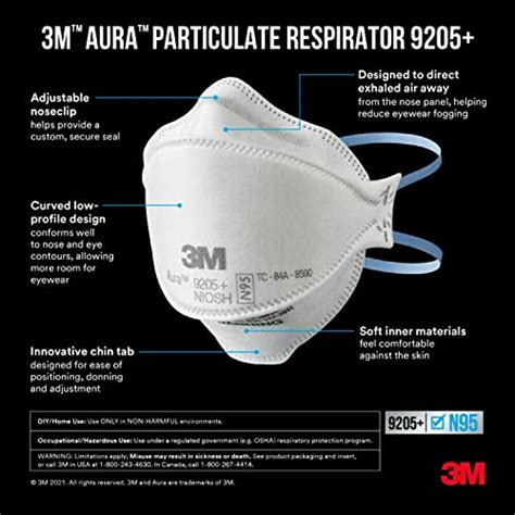 M Aura Particulate N Respirator Flat Fold Non Valved