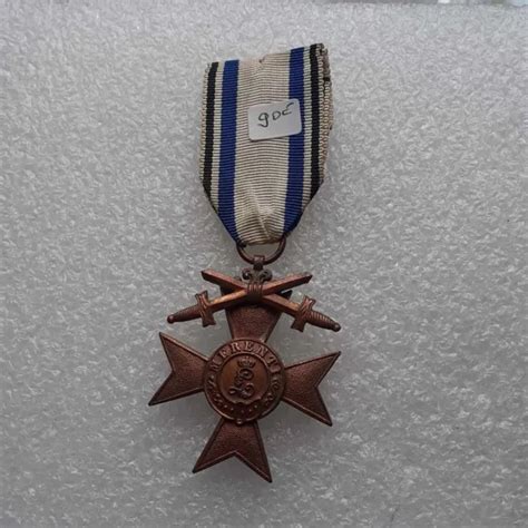 MÉDAILLE CROIX DU Mérite militaire Bavière 1866 1920 EUR 90 00