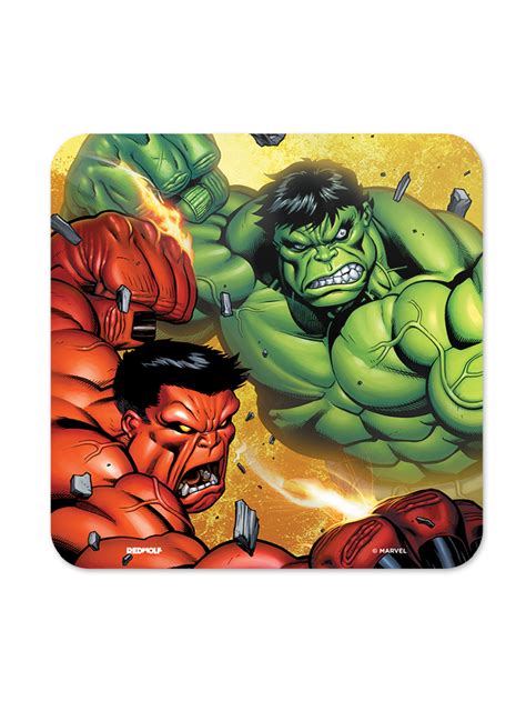 The Incredible Hulk Vs Red Hulk | Marvel Official Coaster | Redwolf