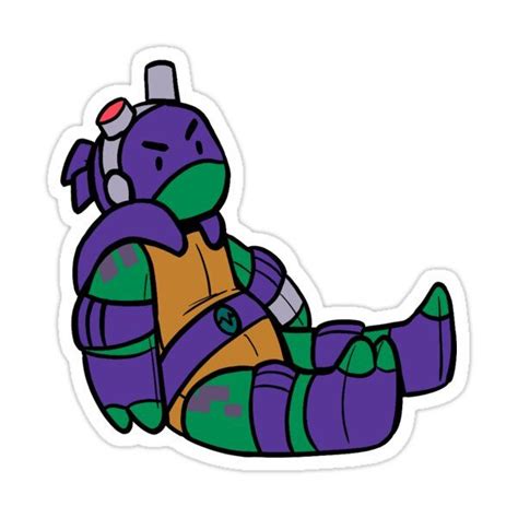 Plushie Rise Donnie Sticker For Sale By Randyzorra Tmnt Artwork