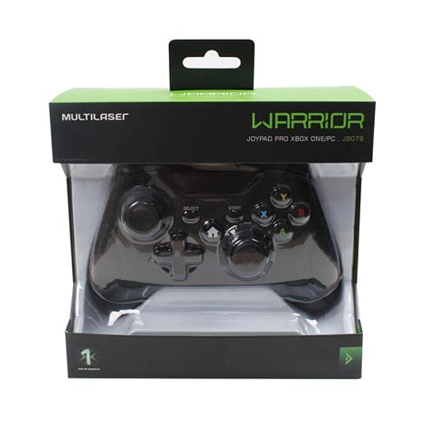 Controle Multilaser Xbox One E Pc Usb Warrior Preto Js