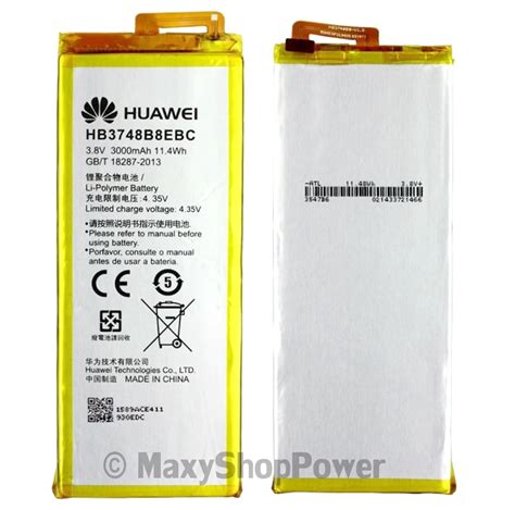 HUAWEI BATTERIA LITIO INTEGRATA ORIGINALE HB3748B8EBC BULK PER ASCEND G7