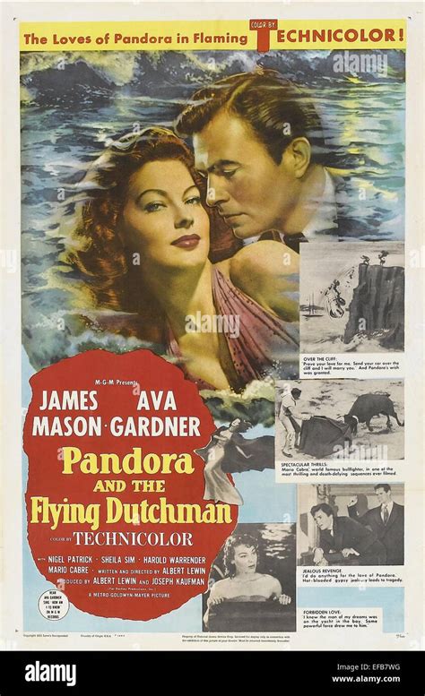 Ava Gardner James Mason Poster Pandora And The Flying Dutchman 1951