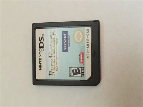 Rune Factory A Fantasy Harvest Moon Nintendo Ds Ntsc