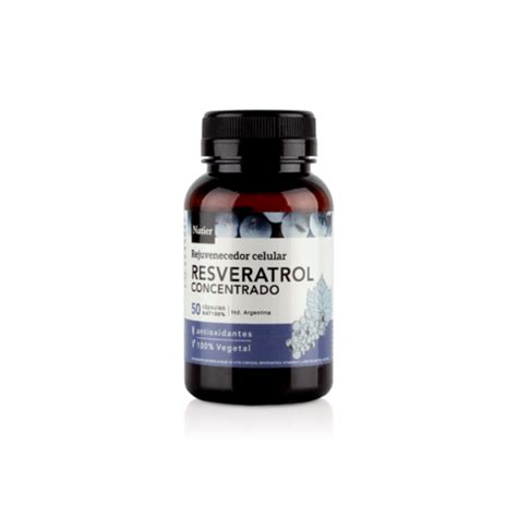 Resveratrol Puro Antiage Antioxidante X50 Cáps Natier