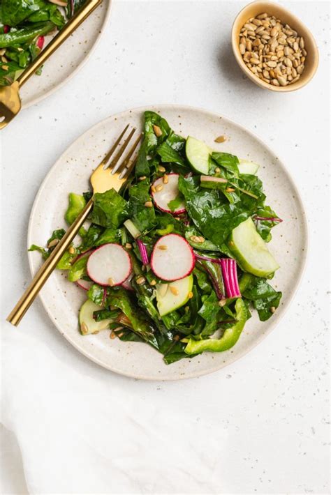 Swiss Chard Salad with Red Wine Vinaigrette – Sam Does Her Best