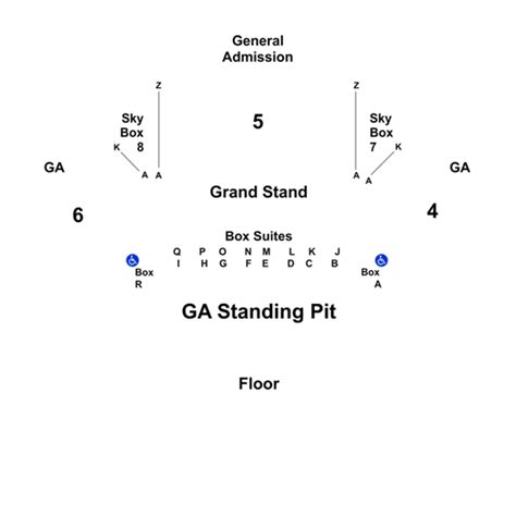 Jacobs Pavilion Seating Chart A Visual Reference Of Charts Chart Master