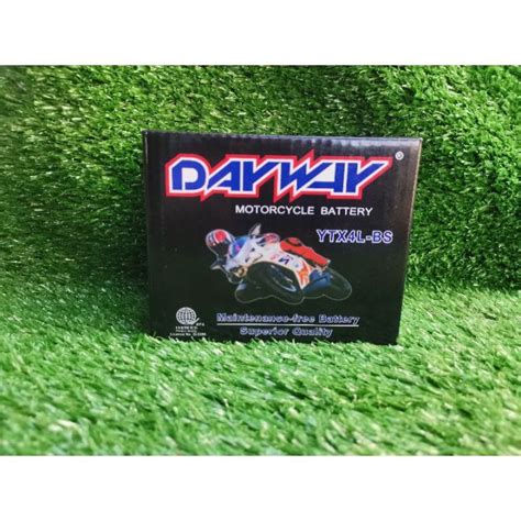 Motorcycle Dayway Battery 4L YTX4L BS Lazada PH