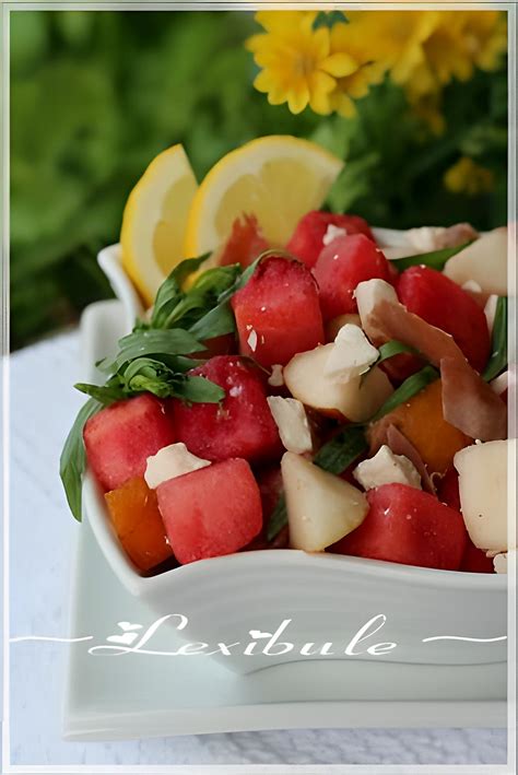 Recette De Salade De Melon D Eau F Ta Et Poires