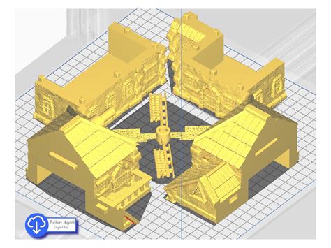 STL Datei Mittelalterliche Mühle Warhammer Age of Sigmar Bolt Action