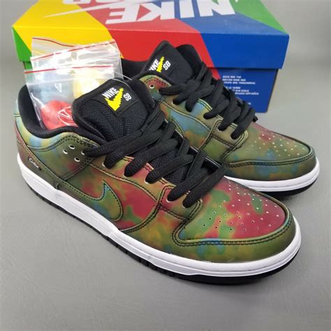 Nike X Civilist Sb Dunk Low Pro Qs Thermography Skate Shoes Mens Size