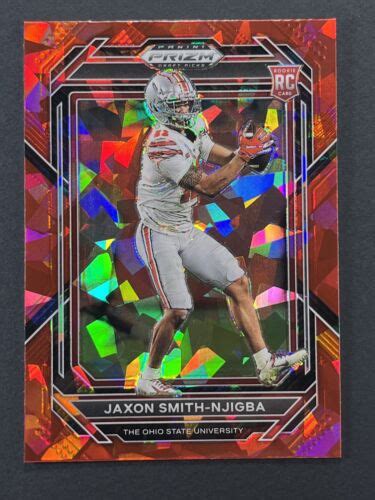 2023 Panini Prizm Draft Picks Red Prizm 135 Jaxon Smith Njigba 299