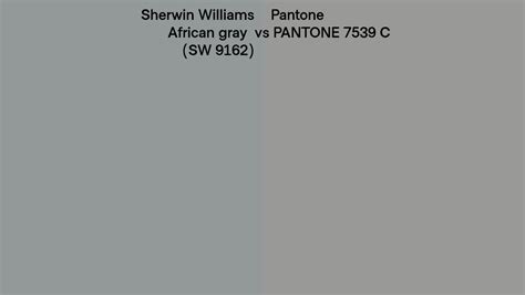 Sherwin Williams African Gray SW 9162 Vs Pantone 7539 C Side By Side