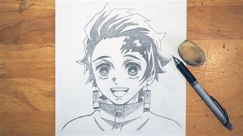 Anime Drawing How To Draw Tanjiro Easy Step By Step Demon Slayer