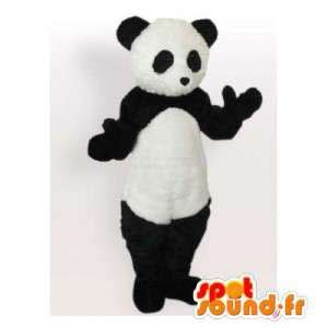 Mascotte De Panda Noir Et Blanc Costume De Panda Dans Mascotte De