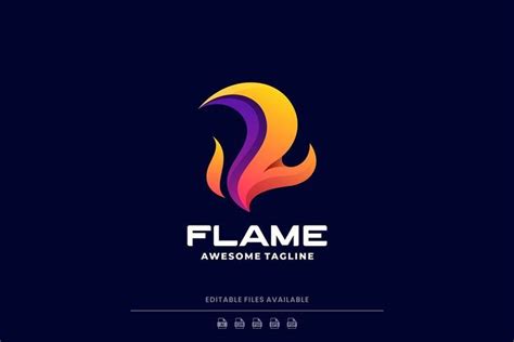 Flame Colorful Logo | Logo color, ? logo, Tech company logos