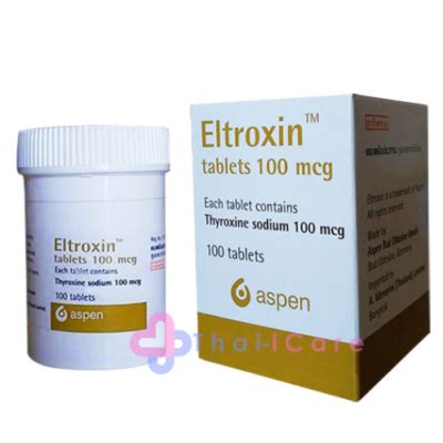 1 BOX OF ELTROXIN 100 mcg 100 TABLETS - Thai-icare