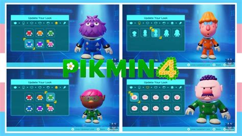 Full Character Customization In Pikmin 4 Leafling Included Youtube