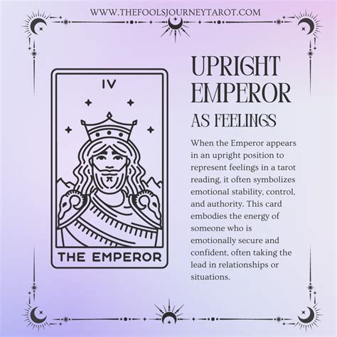 The Emperor As Feelings Upright And Reversed Explained The Fools Journey Tarot The Emperor